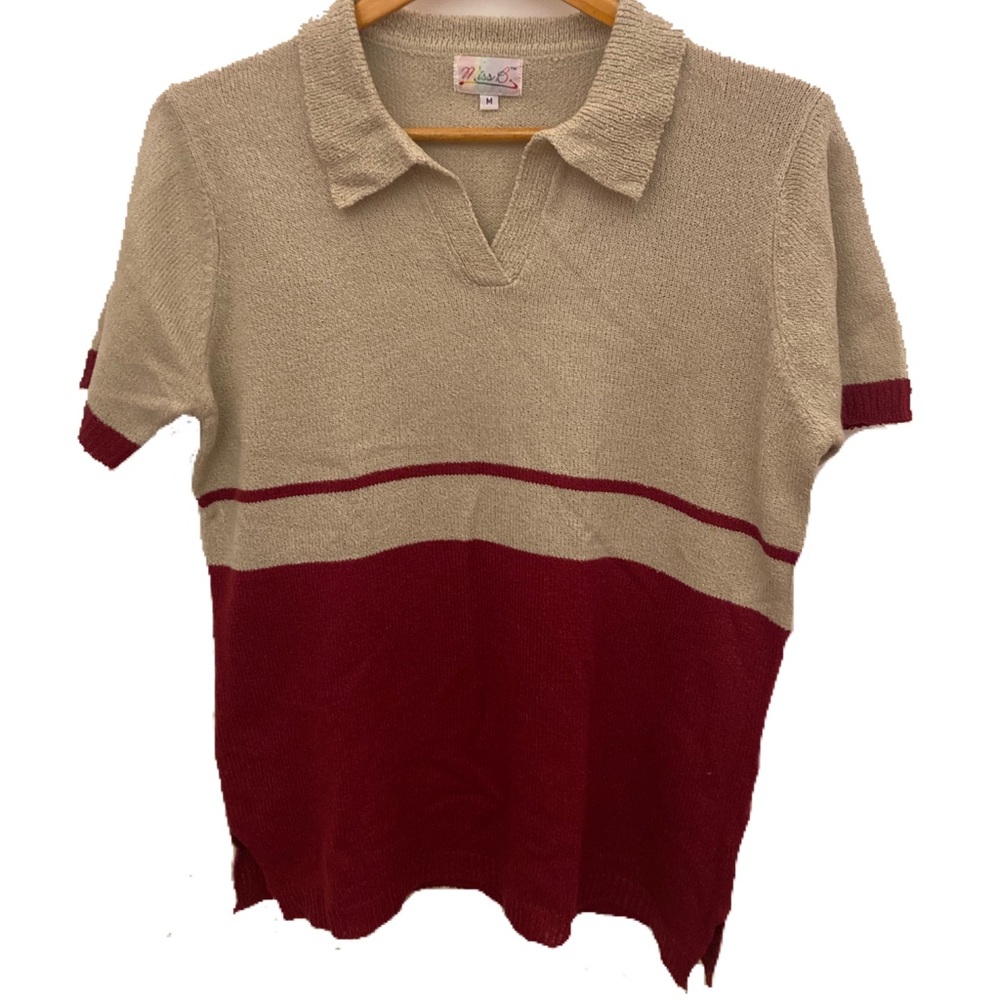 Vintage 70s Miss B v-neck shirt.